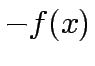 $-f(x)$