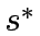 $s^*$