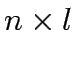 $n\times l$