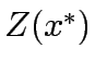 $Z(x^*)$