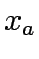 $\displaystyle x_a$