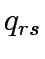 ${q_{rs}}$