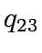 $\displaystyle q_{23}$