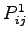 $P_{ij}^1$