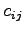 $c_{ij}$