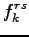 $\displaystyle f_k^{rs}$