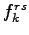 $f_k^{rs}$