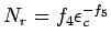 $N_r = f_4\epsilon_c^{-f_5}$