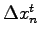 $\Delta x_n^t$