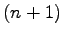 $(n+1)$
