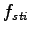 $f_{sti}$