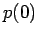 $ p(0)$