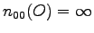 $n_{00}(O) = \infty$