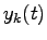 $\displaystyle y_k(t)$