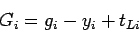 \begin{displaymath}
G_i=g_i-y_i+t_{Li}
\end{displaymath}