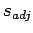 $s_{adj}$