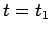 $ t = t_{1}$