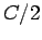 $C/2$