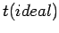 $t(ideal)$