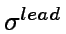 $\sigma^{lead}$
