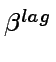 $\beta^{lag}$