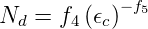 Nd = f4 (ϵc)- f5
