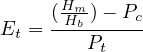      (HHmb-)--Pc
Et =    Pt
