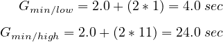 GmGimni∕nhig∕hlow= =2.02.+0+(2(2**111)) = =244..00 s seecc
