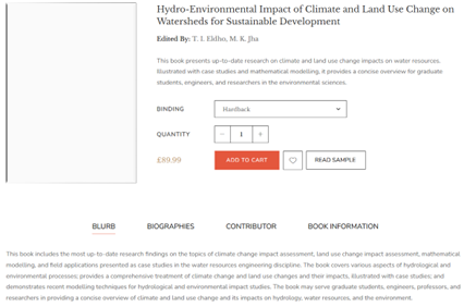 Hydro-Environmental Impact Cover Front