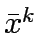 $\bar{x}^k$