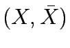 $(X,\bar{X})$