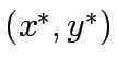 $(x^\ast,y^\ast)$