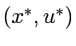${(x^*,u^*)}$