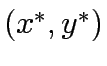 $(x^\ast,y^\ast)$