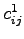 $c_{ij}^1$