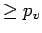 $\ge p_v$