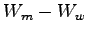 $W_m-W_w$