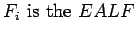 $F_i&nbsp;\mbox {is&nbsp;the}&nbsp; EALF$
