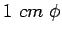 $1&nbsp;cm&nbsp;\phi$