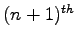 $(n+1)^{th} $