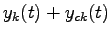 $y_k(t) +y_{ck}(t)$