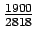 $\frac{1900}{2818}$