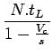 $\displaystyle \frac{N.t_L}{1-\frac{V_c}{s}}$