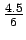 $\frac{4.5}{6}\time 100$