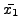 $\displaystyle \bar{x_1}$