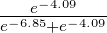 ---e-4.09---
e-6.85+e-4.09