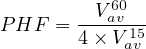         -Va60v---
P HF =  4× V1a5v
