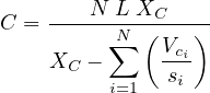 C = XC--N∑iLN=1X(CVscii)-
